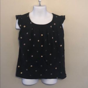 Gap Flutter sleeve charcoal t shirt